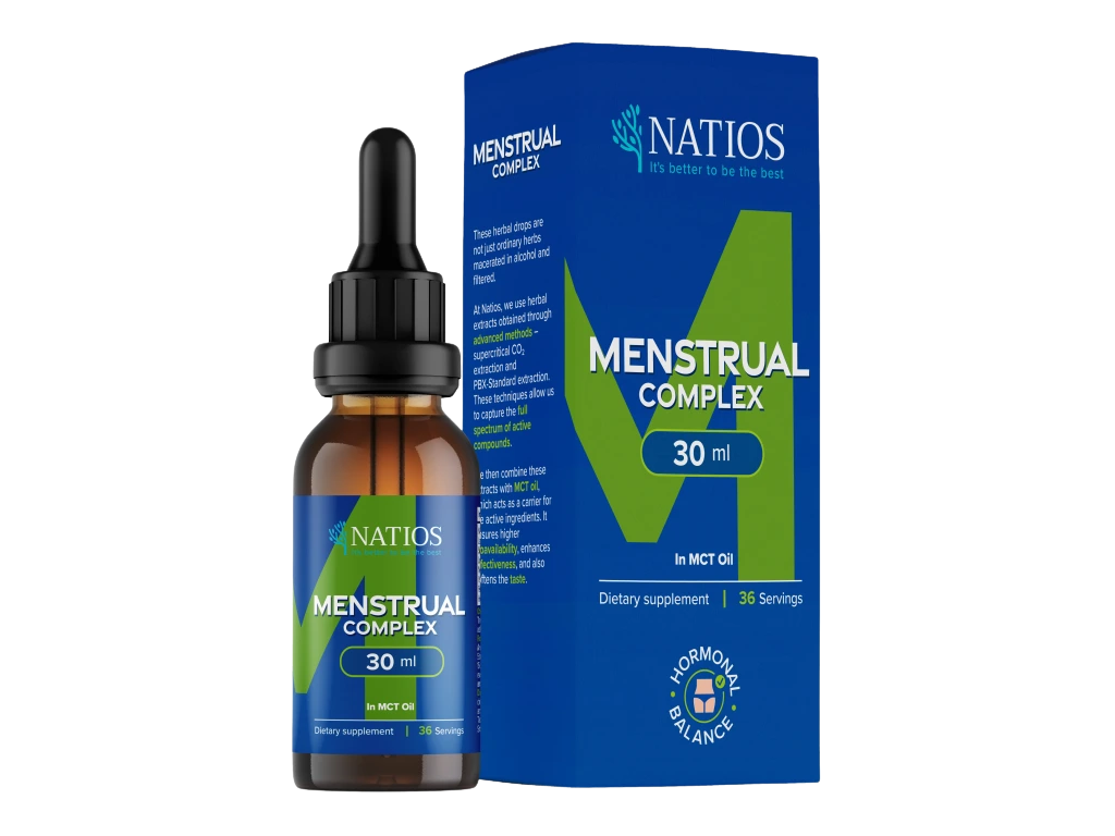 NATIOS Menstrual Complex, Bylinné kapky v MCT oleji 30 ml