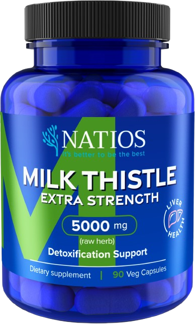 NATIOS Milk Thistle Extra Strength 5000 mg 90 kapslí