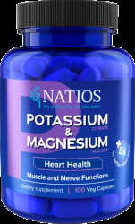 NATIOS Potassium & Magnesium + B6 100 kapslí