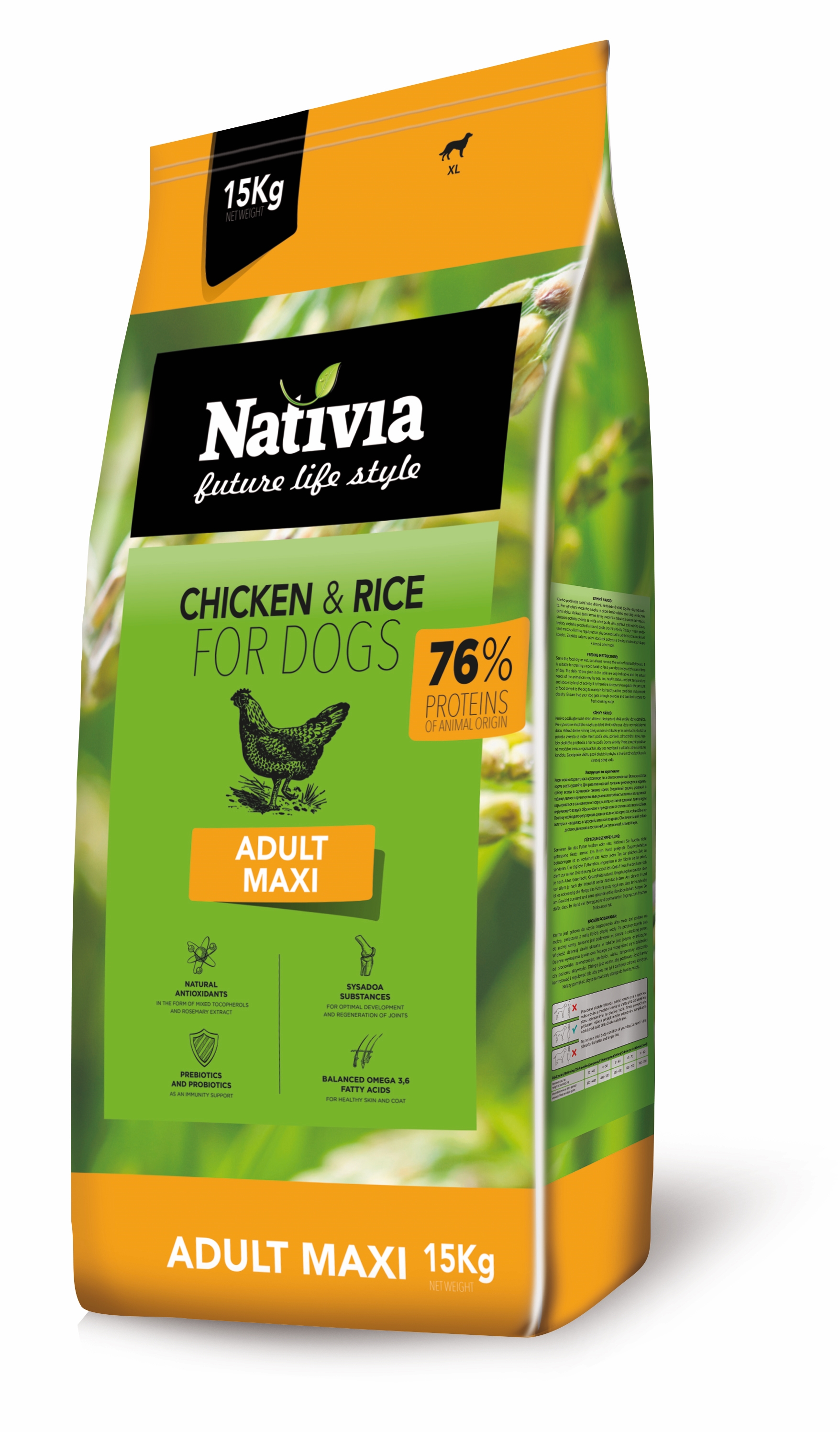 Nativia Adult maxi 15 kg