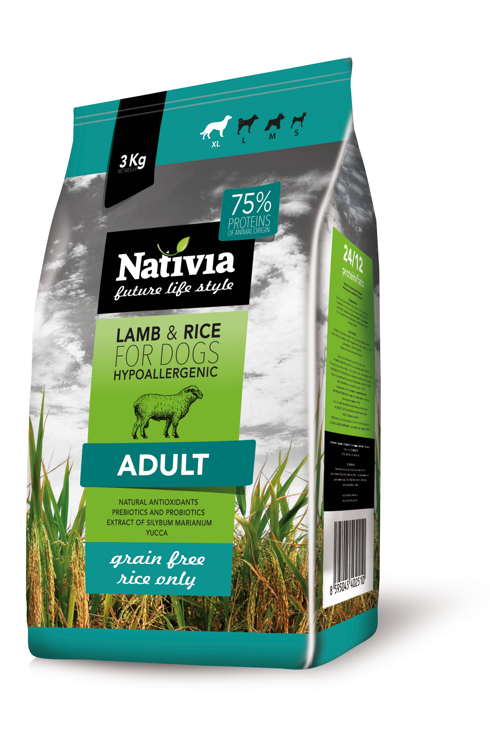 Nativia Lamb&Rice Adult 3 kg