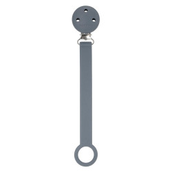 Nattou Klip na dudlík silikon dark grey