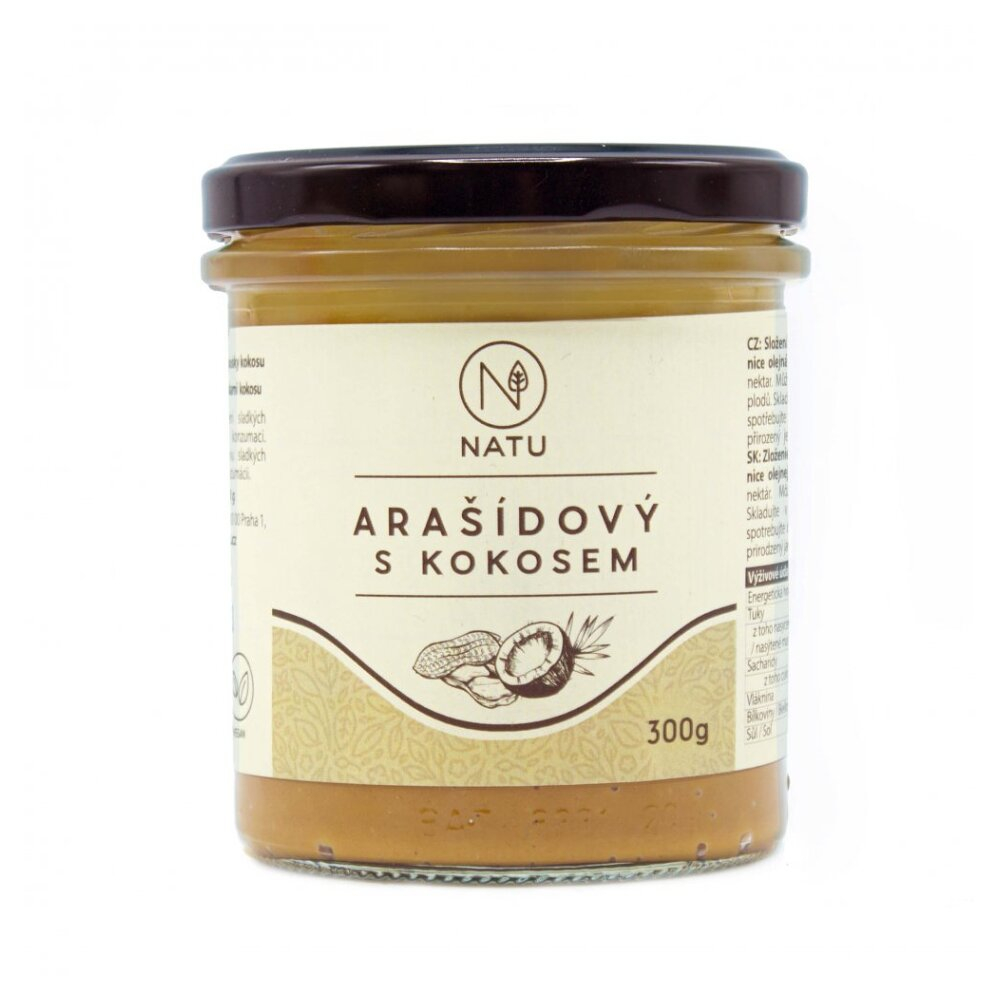 NATU Arašídový krém s kokosem 300 g