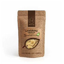 NATU Banánové chipsy neslazené BIO 230 g
