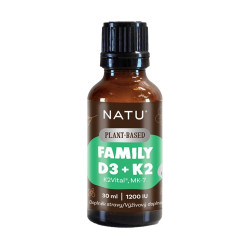 NATU Family vitamin D3+K2 vegan 30 ml
