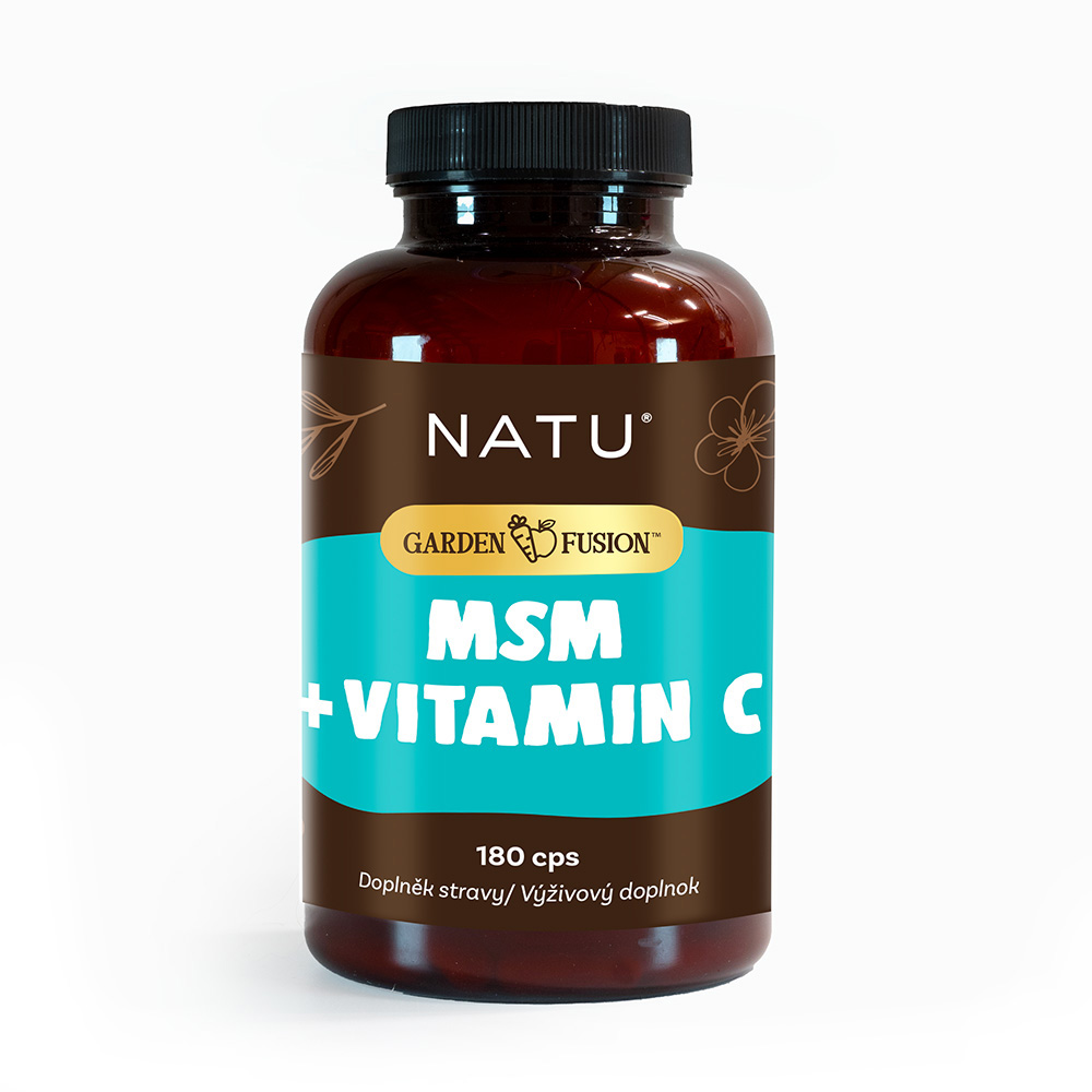 NATU Garden Fusion MSM s vitaminem C 180 kapslí