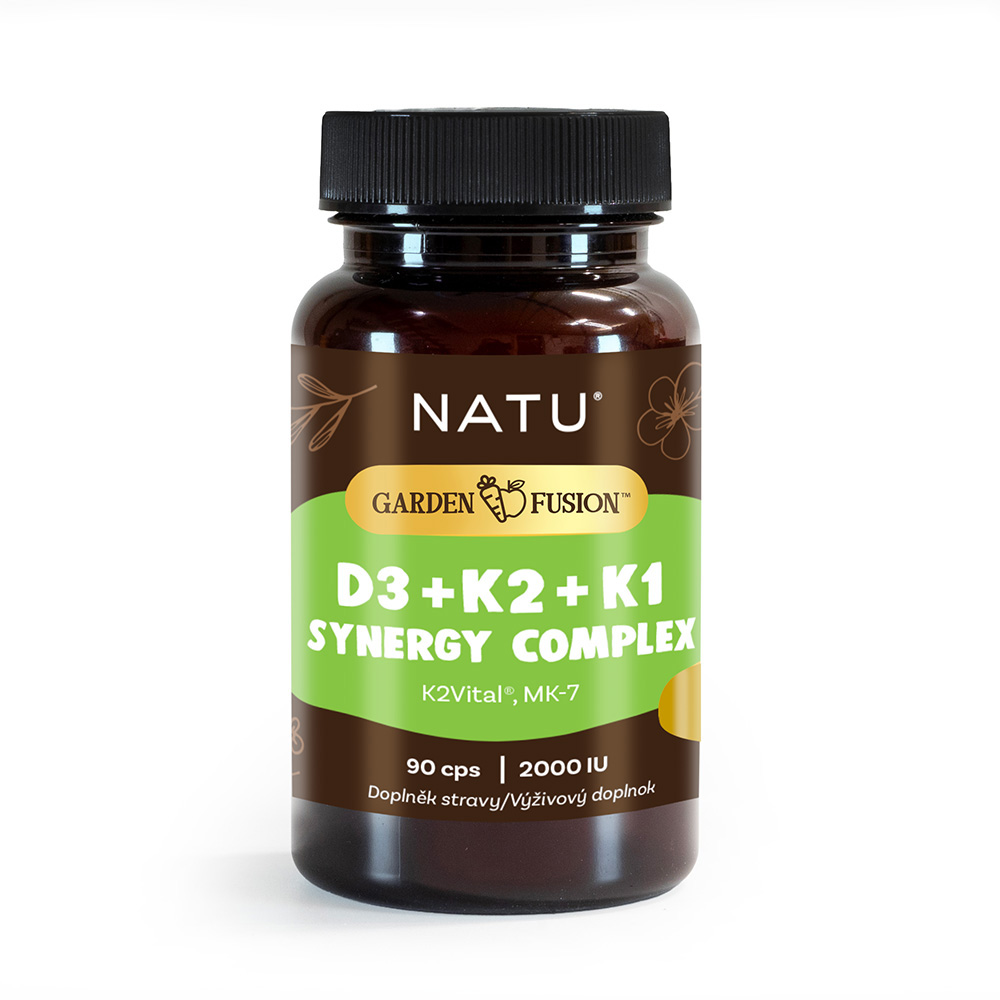 NATU Garden Fusion Vitamin D3+K2+K1 Synergy Complex 90 kapslí