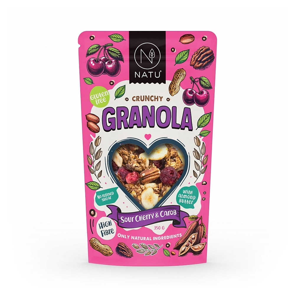 NATU Granola Višeň & Karob 350 g