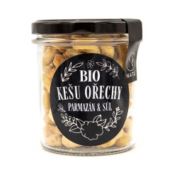 NATU Kešu ořechy s parmezánem a fleur de sel BIO 160 g