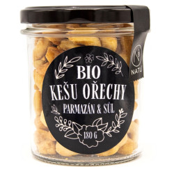 NATU Kešu ořechy s parmezánem a fleur de sel BIO 180 g