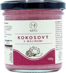 NATU Kokosový krém s malinami 140 g