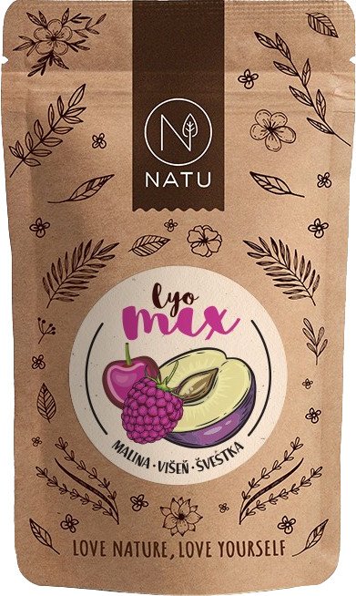 NATU Lyo mix malina a višeň 35 g