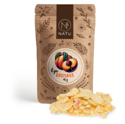 NATU Lyofilizované broskve plátky 40 g