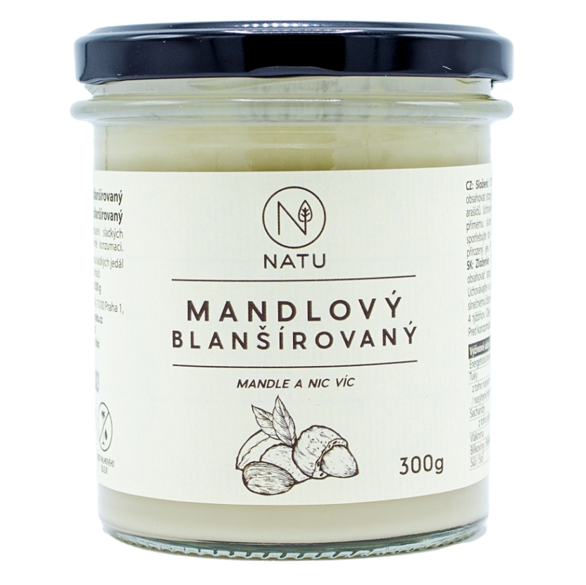 NATU Mandlový krém blanšírovaný 300 g
