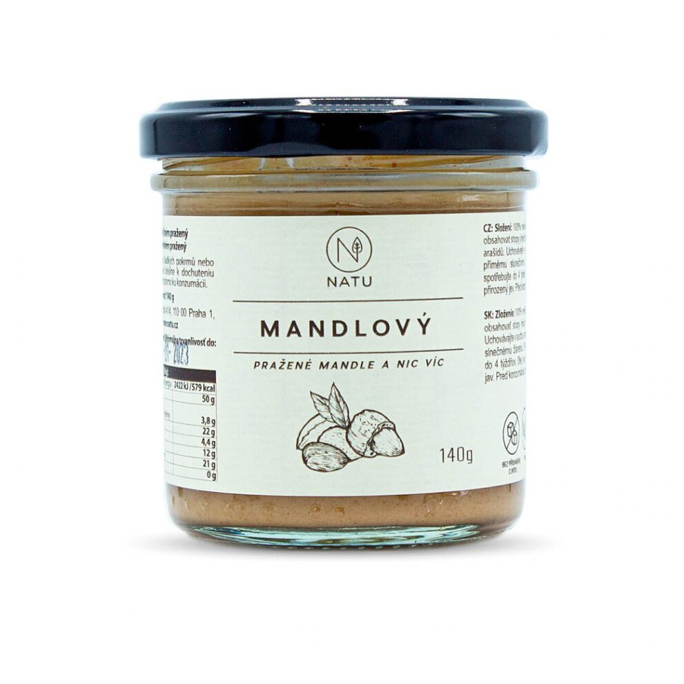 NATU Mandlový krém pražený 140 g