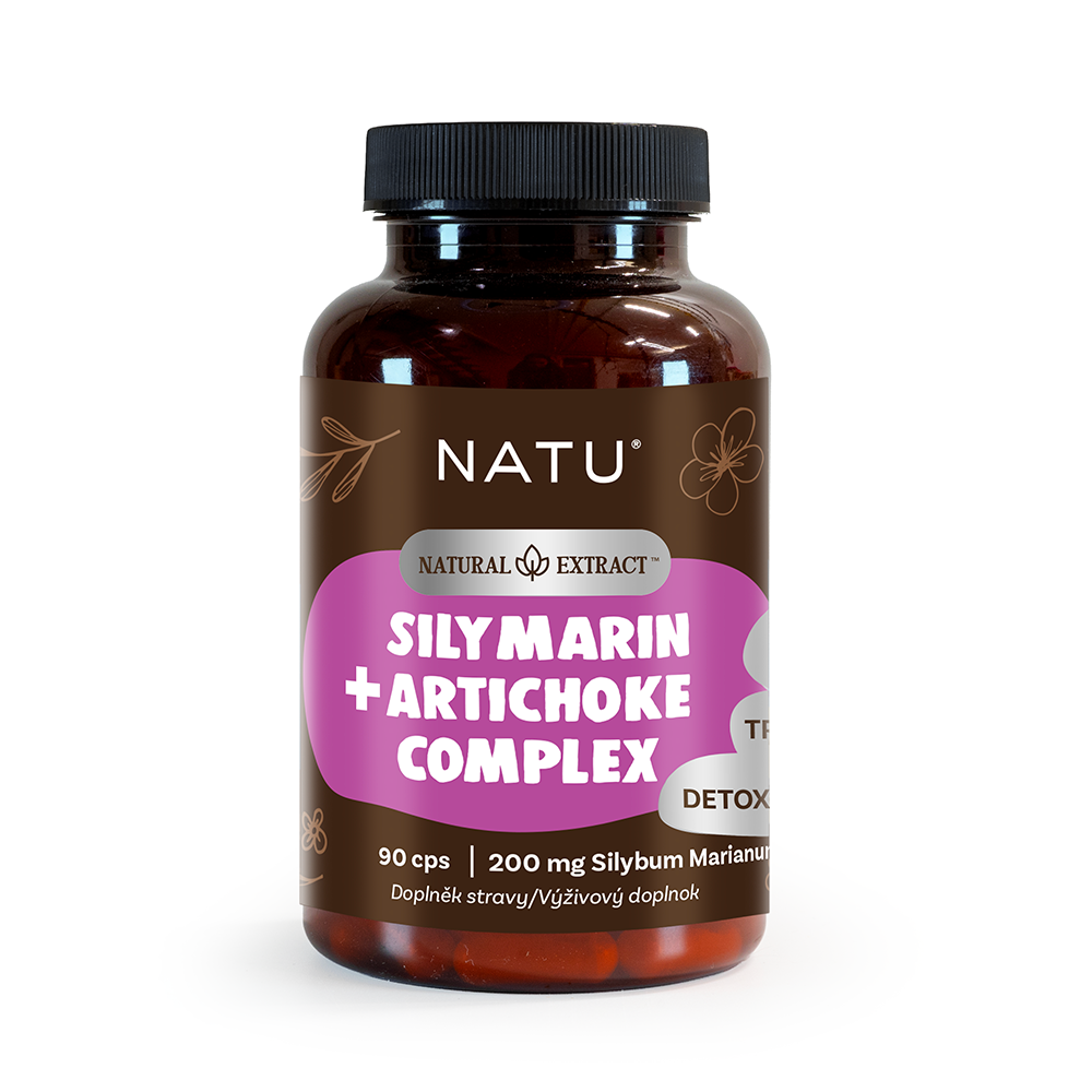 NATU Ostropestřec extrakt s artyčokem 90 kapslí