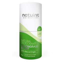 NATUINT COSMETICS Krémový deodorant citronová tráva a máta 30 g