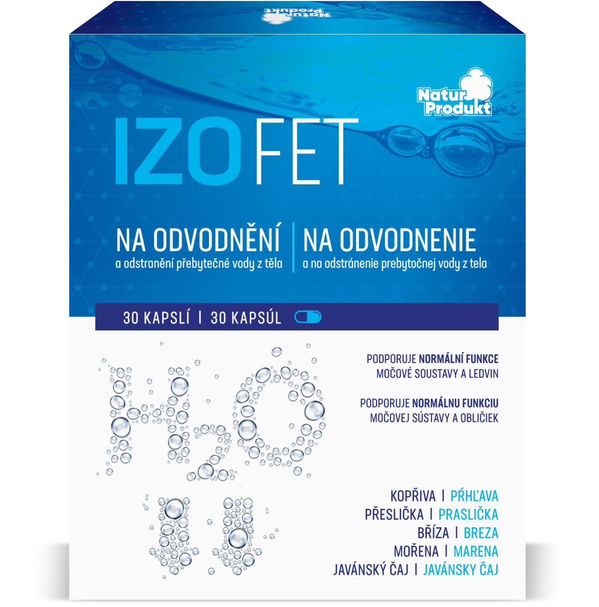 NATUR PRODUKT Naturprodukt na odvodnění 30 kapslí