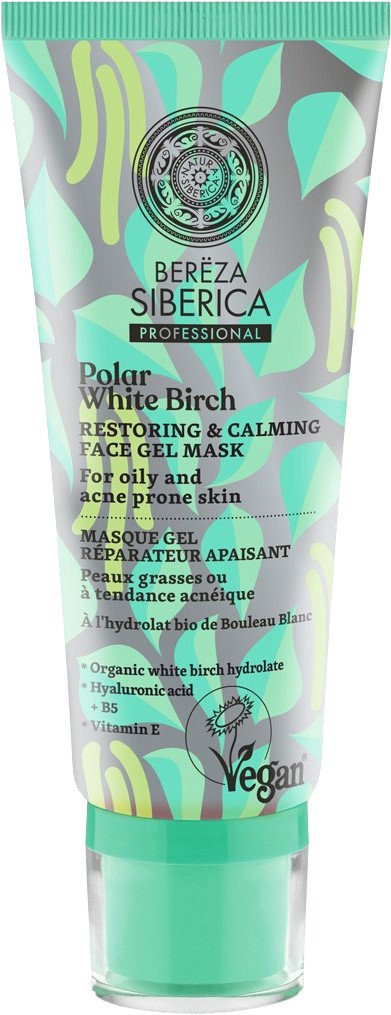 NATURA SIBERICA Bereza Siberica Obnovující a zklidňující pleťová gelová maska 100 ml