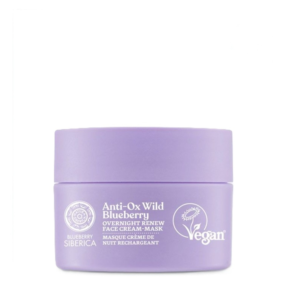 NATURA SIBERICA Blueberry Siberica Noční obnovující pleťová krémová maska 50 ml