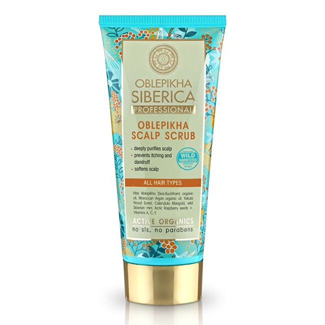 NATURA SIBERICA Rakytníkový peeling preo vlasovou pokožku