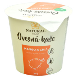 NATURAL JIHLAVA Ovesná kaše mango a chia bez lepku natural 80 g