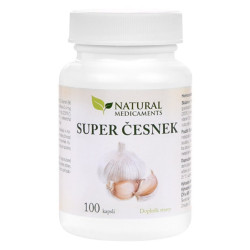 NATURAL MEDICAMENTS Super česnek 100 tablet