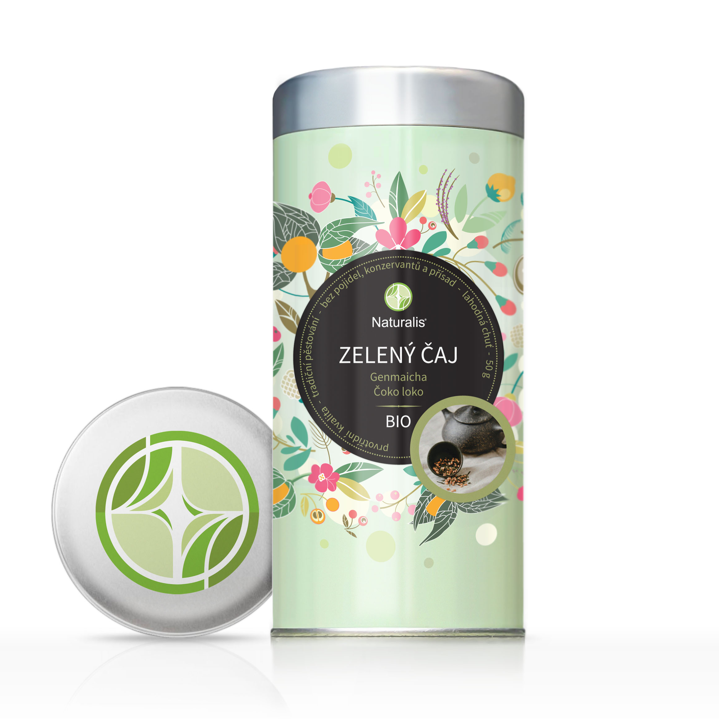 Naturalis Čoko loko Zelený čaj Genmaicha BIO 50 g