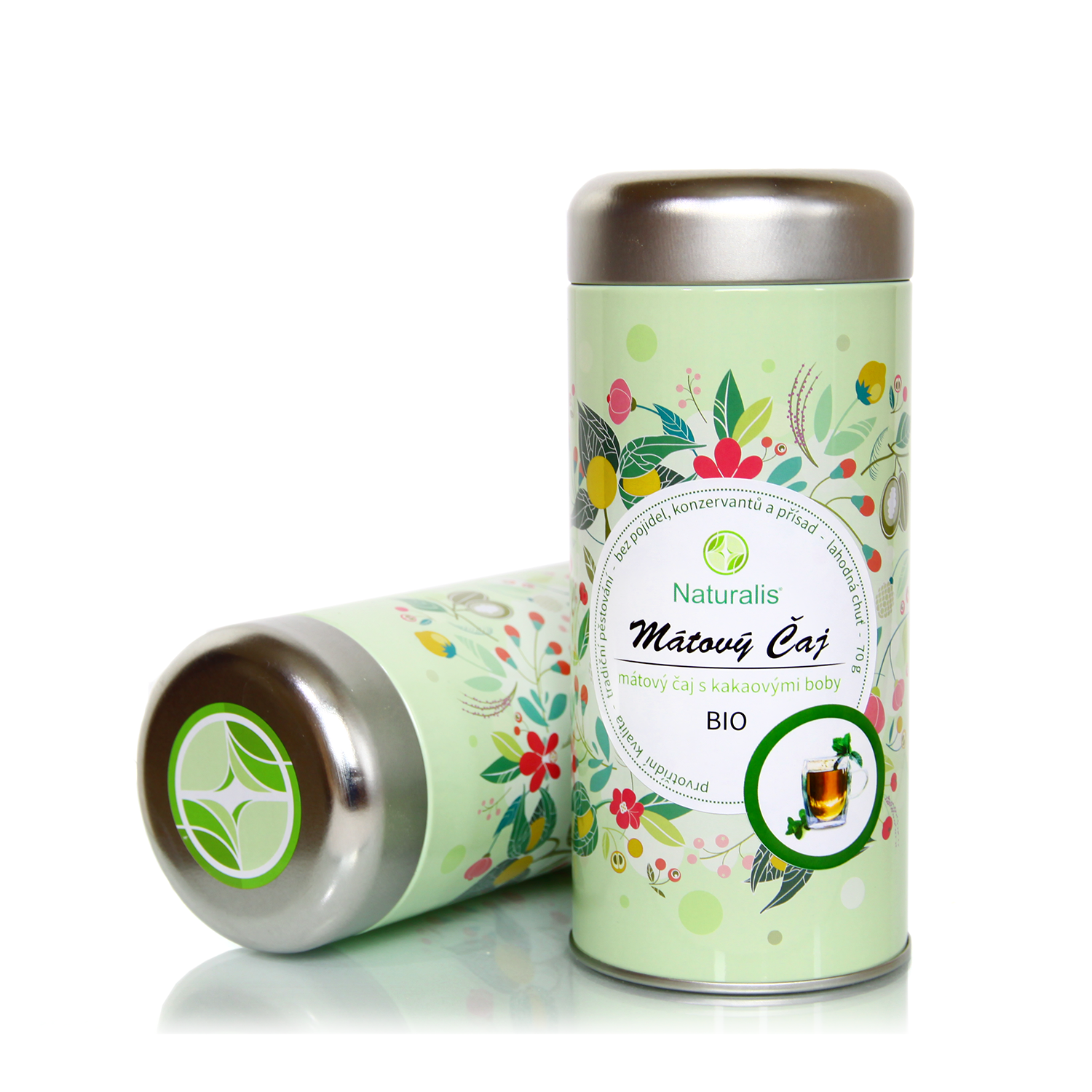 Naturalis Mátový čaj s kakaovými boby BIO 70 g