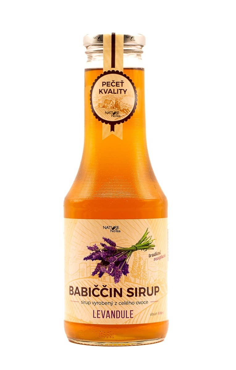 Nature Notea Babiččin sirup bylinný Levandule 500 ml