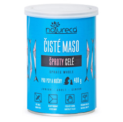 NATURECA Konzerva šproty celé pro kočky a psy 400 g, Klíčová vlastnost: 100% masové