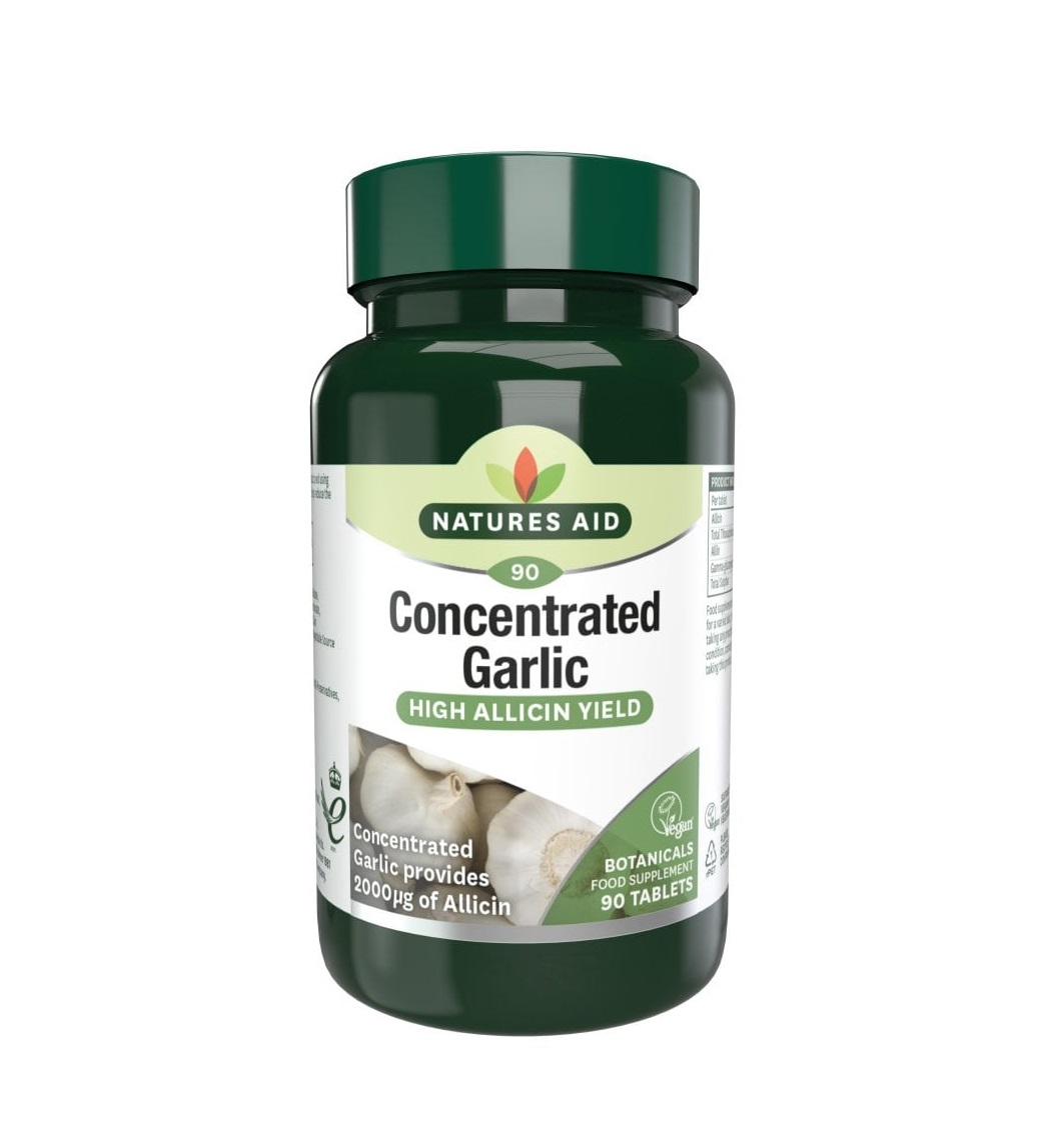 Natures Aid Allicin Česnek 2000 µg 90 tablet