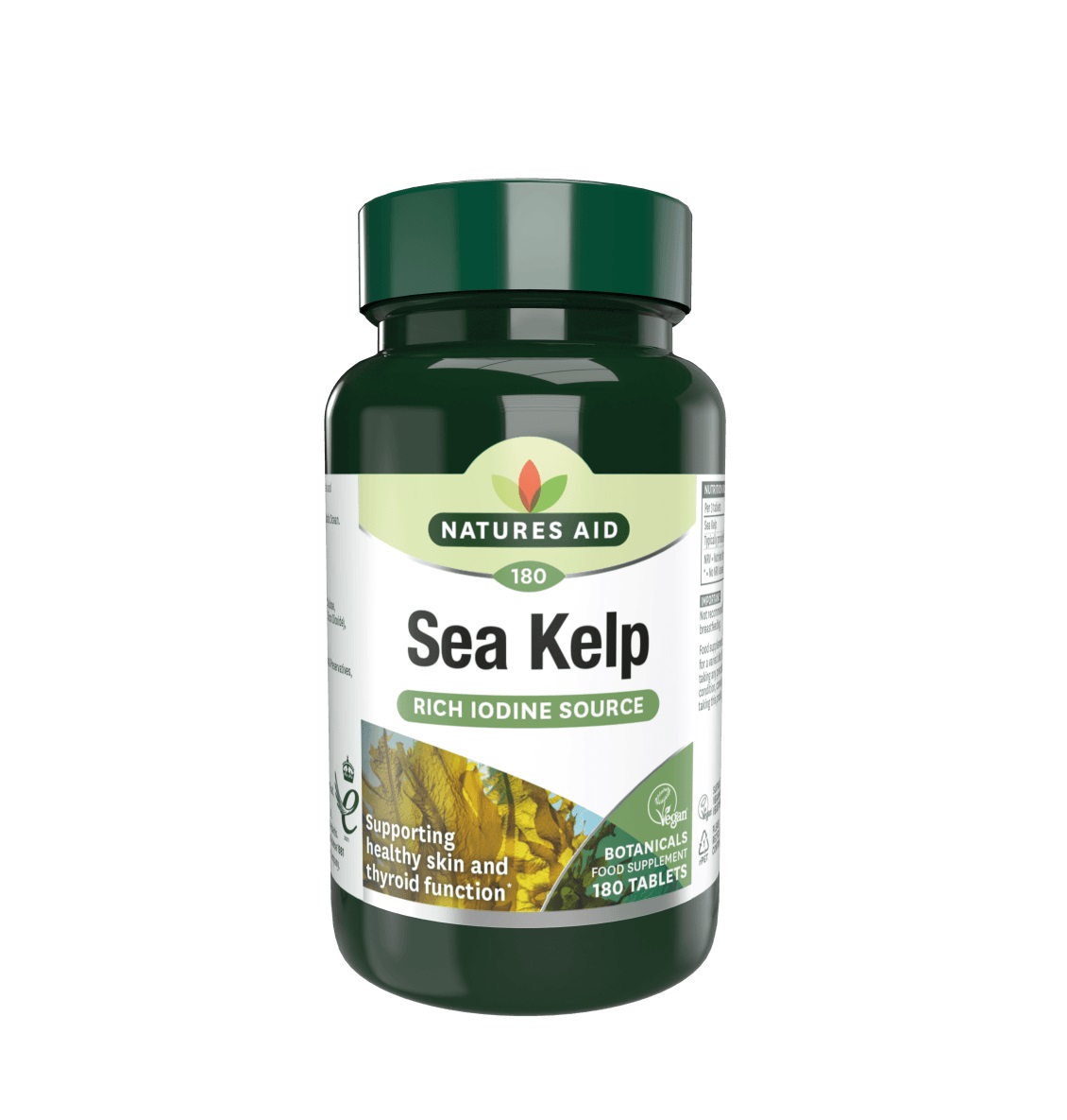 Natures Aid Jód z mořského kelpu 180 tablet