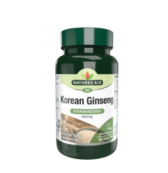 Natures Aid Korejský ženšen pravý extrakt 40 mg 90 tablet