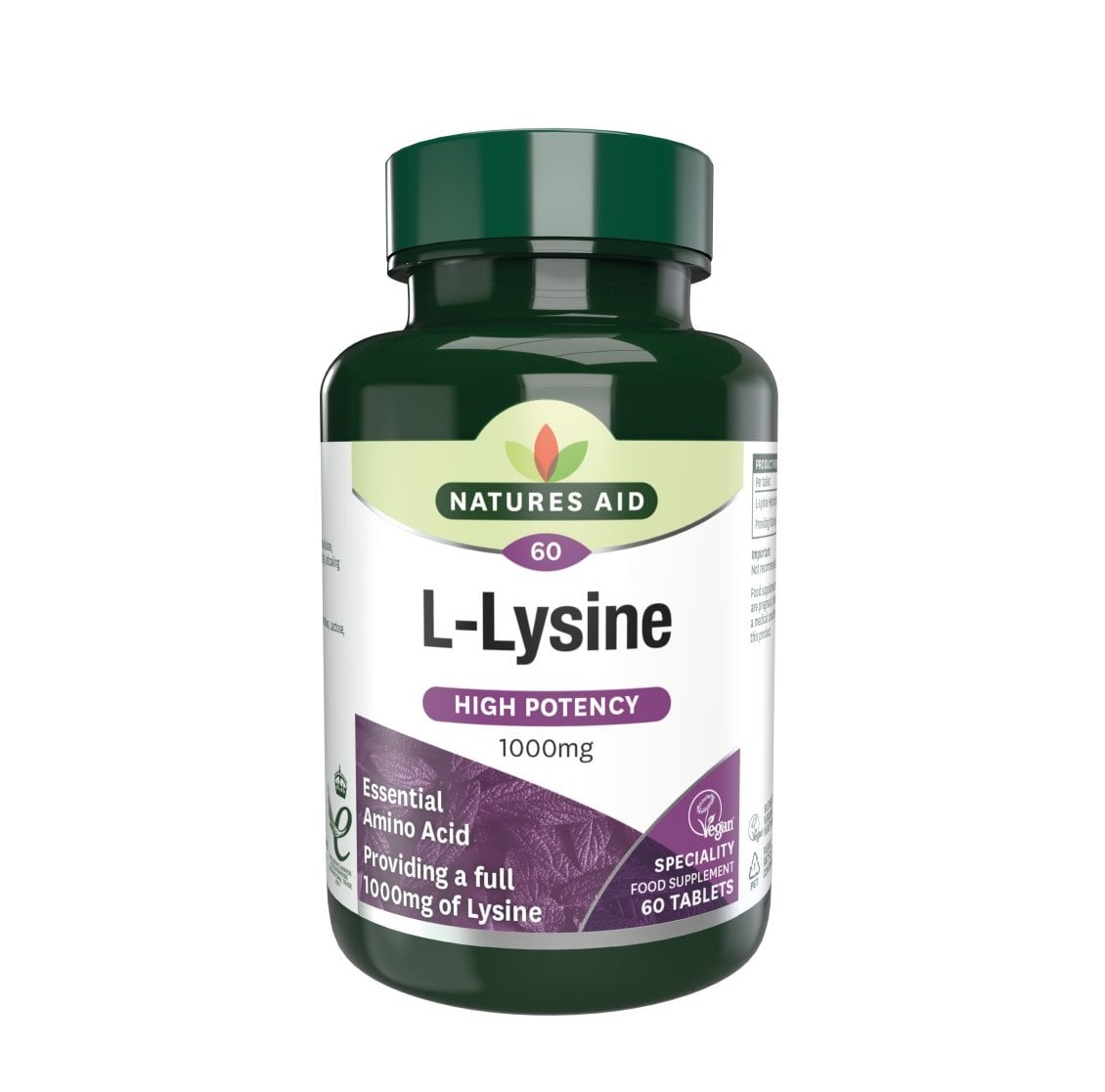 Natures Aid L-Lysín 1000 mg 60 tablet