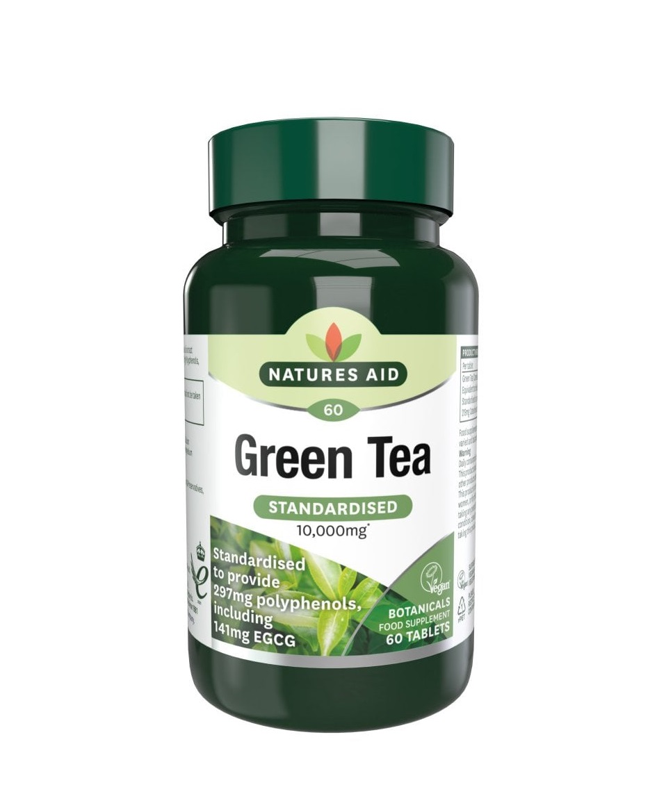 Natures Aid Zelený čaj 10 000 mg 60 tablet