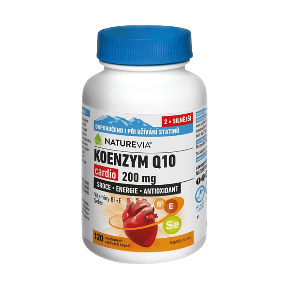 NATUREVIA Koenzym Q10 cardio 200 mg 120 kapslí