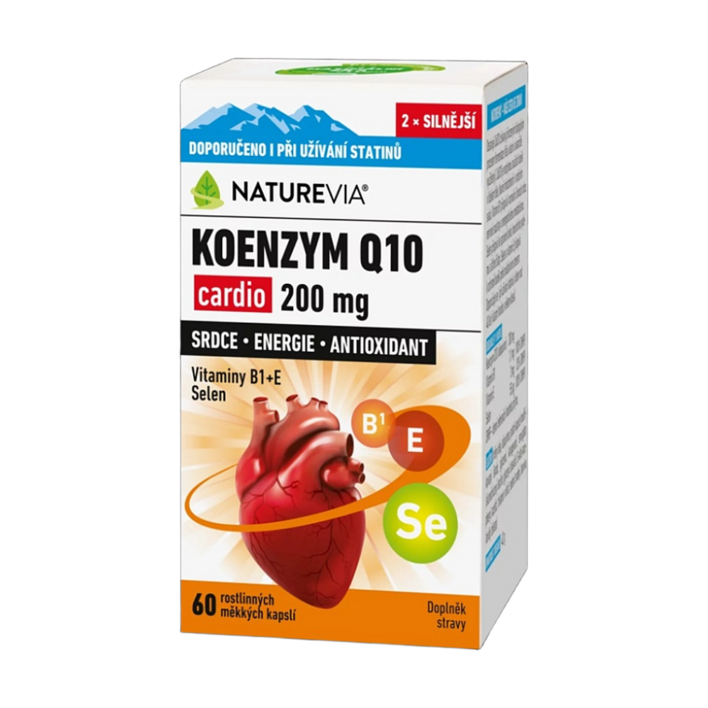 NATUREVIA Koenzym Q10 cardio 200 mg 60 kapslí