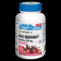 NATUREVIA Max brusinky pastilky 36 pastilek