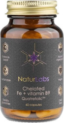 NATURLABS Železo chelátové + B9 60 kapslí