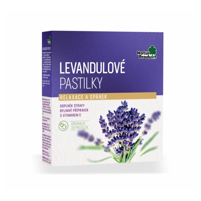 NATURPRODUKT Levandulové pastilky 20 kusů