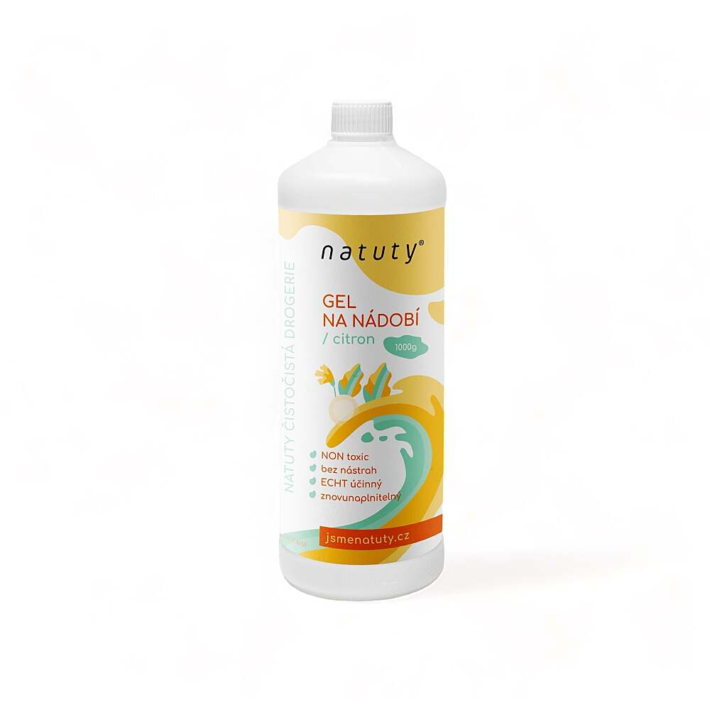 NATUTY Gel na nádobí s vůní citronu 1 l