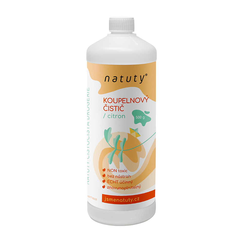 NATUTY Koupelnový čistič s vůní citronu 500 ml