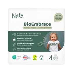 Naty BioEmbrace Maxi 7–18 kg dětské plenky 26 ks