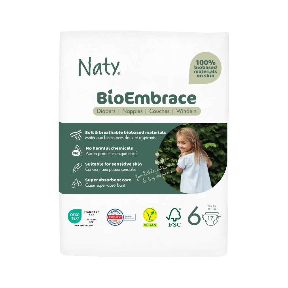 Naty BioEmbrace XL 16+ kg dětské plenky 17 ks
