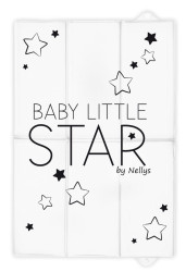 NELLYS Cestovní přebalovací podložka, Star, 60x40cm, bílá