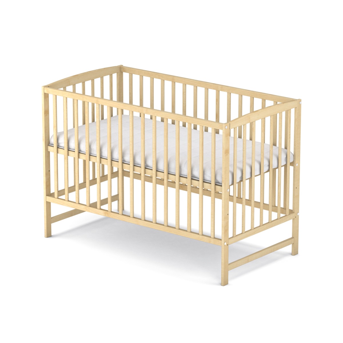 NELLYS Postýlka pro miminko ANNA 120x60cm se spouštěcím bokem - přírodní
