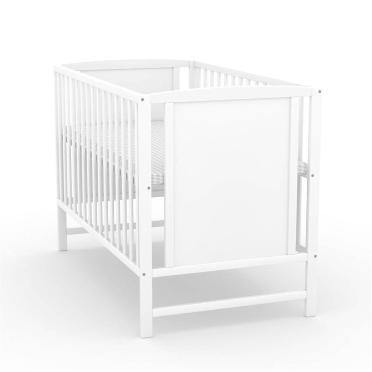 NELLYS Postýlka pro miminko Sofie 120x60cm se spouštěcím bokem - bílá