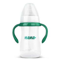 NENO Kojenecká láhev antikoliková 3m+ 240 ml zelená