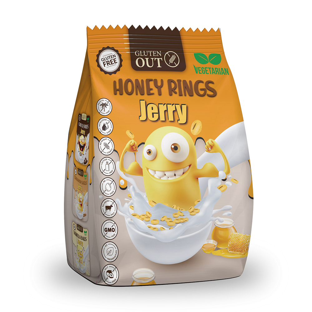 NERANO Snídaňové kroužky medové 375 g
